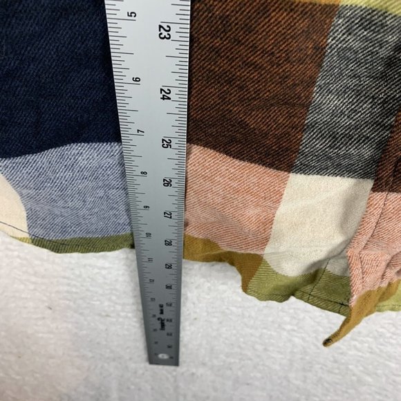 Alpine Design Shirt Men's Medium Multicolor Plaid Cotton Flannel Button-Up 7002 - Picture 6 of 8